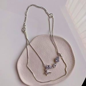 Star Water Drop Fashion Trend Necklace.